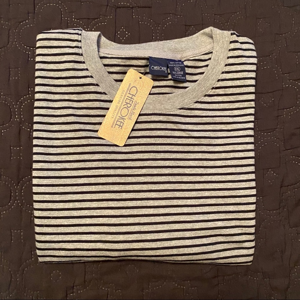 Cherokee men’s striped dress tee XXL